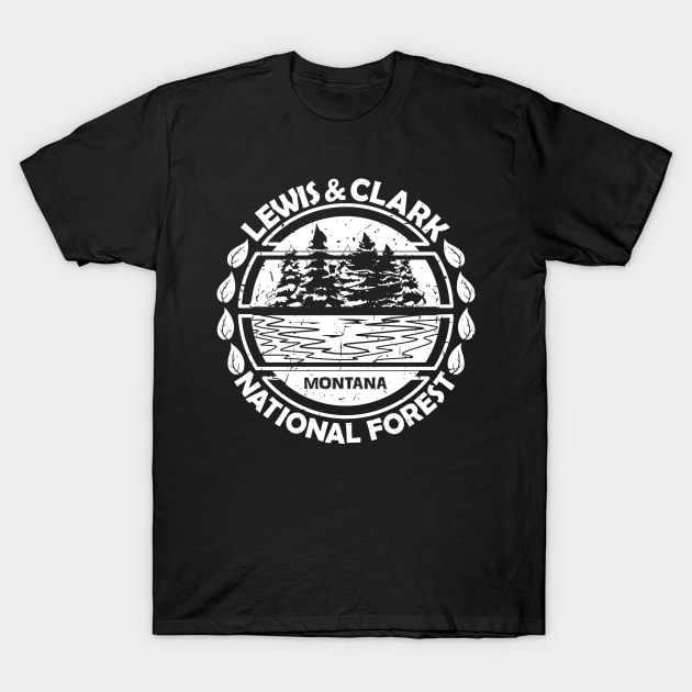 Lewis And Clark National Forest, Montana State, Nature Landscape T-Shirt by Jahmar Anderson